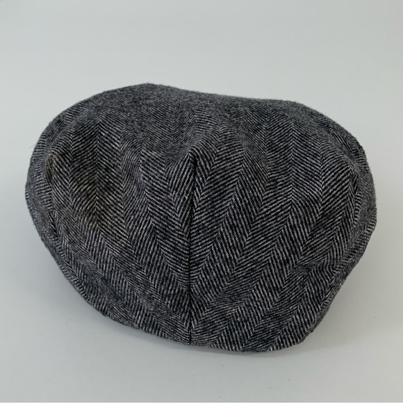 Dobb’s Fifth Avenue New York Vintage Gray Wool Herringbone Ascot size medium 7 - Picture 3 of 5